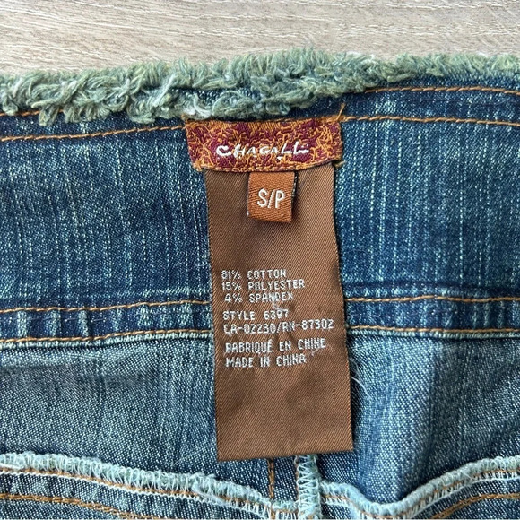 Vintage Chagall Embroidery Embellished Bootcut Jeans - Picture 9 of 11